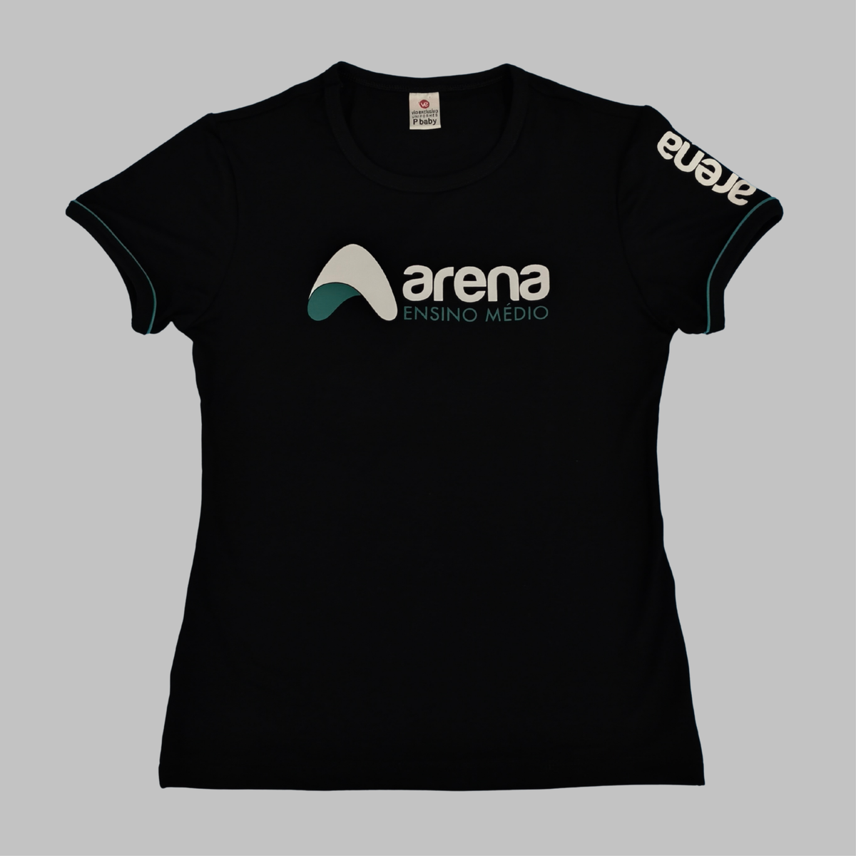 Arena Ensino Médio Baby-look viscolycra preta