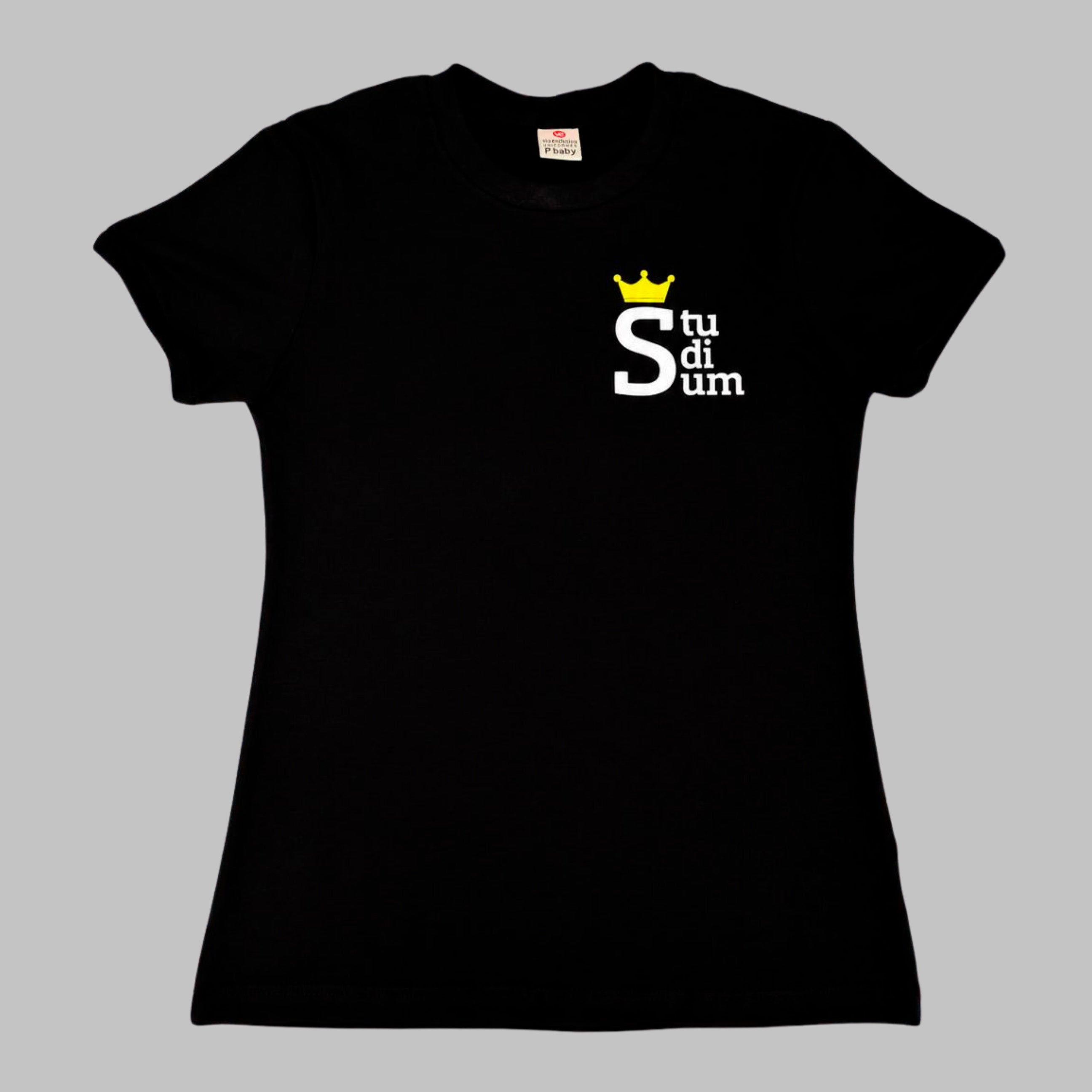 Studium Baby-look malha conforto preta