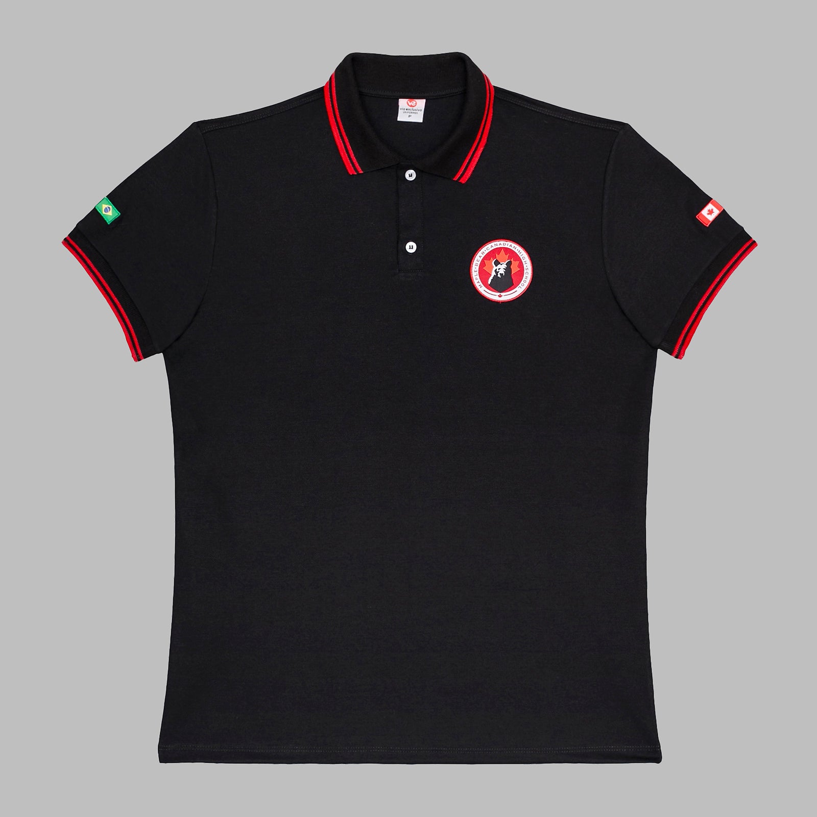 Maple Bear Camiseta gola polo piquet preto Ensino Médio Goiânia