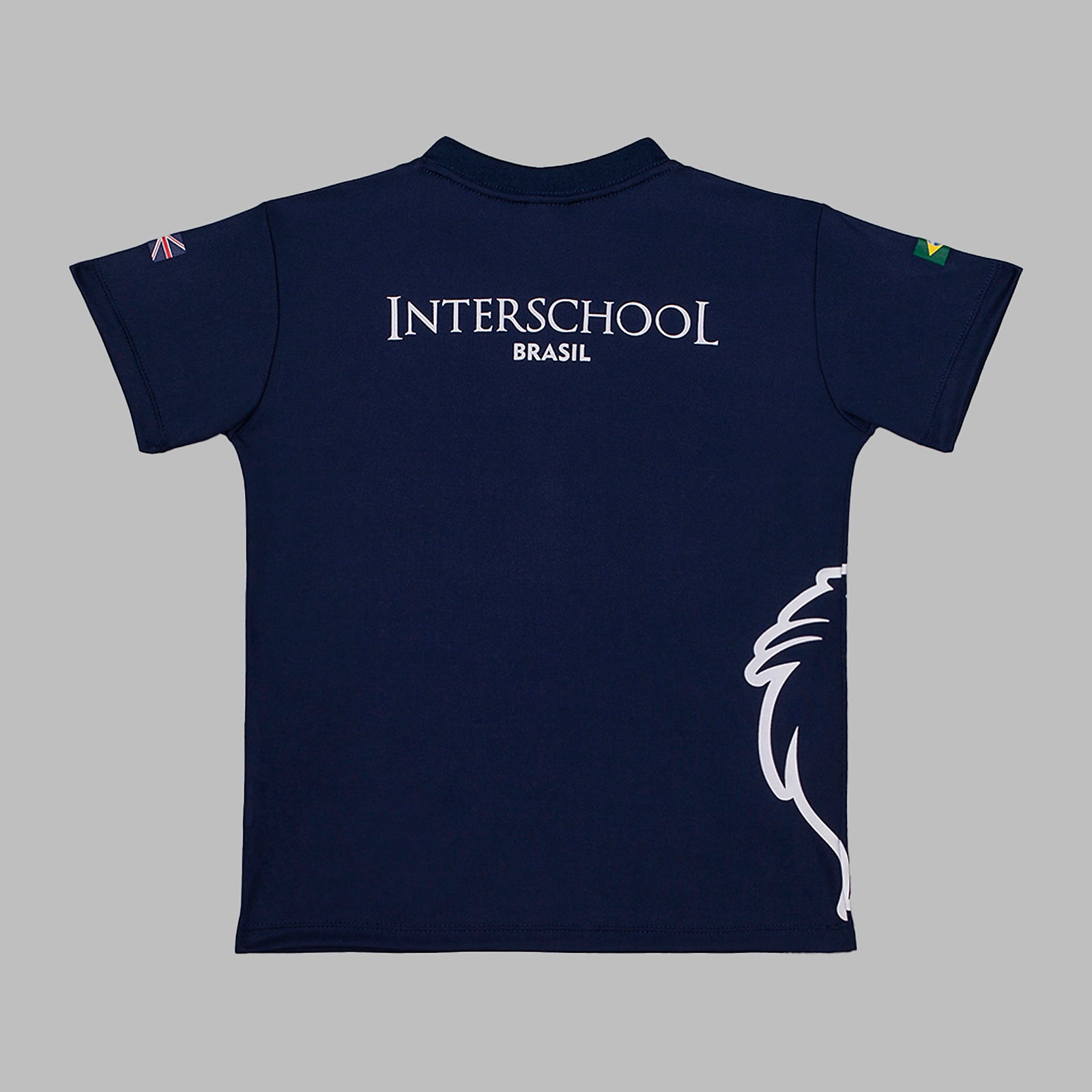 Interschool Camiseta dry marinho Ed. Inf. e Fund. I