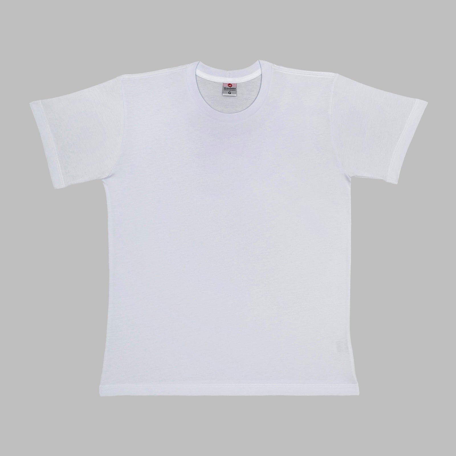 Básico Camiseta algodão branco