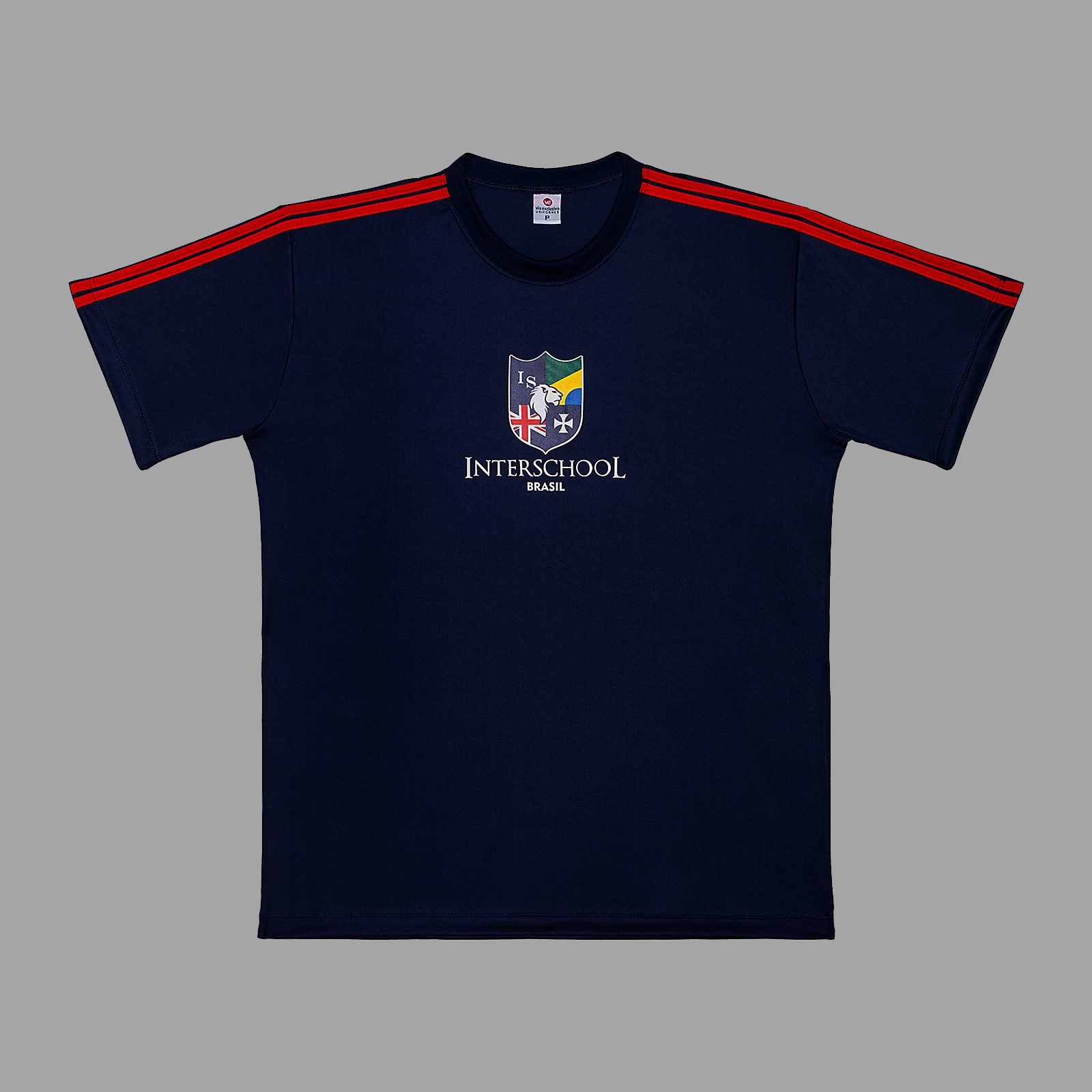 Interschool Camiseta dry marinho Fundamental II