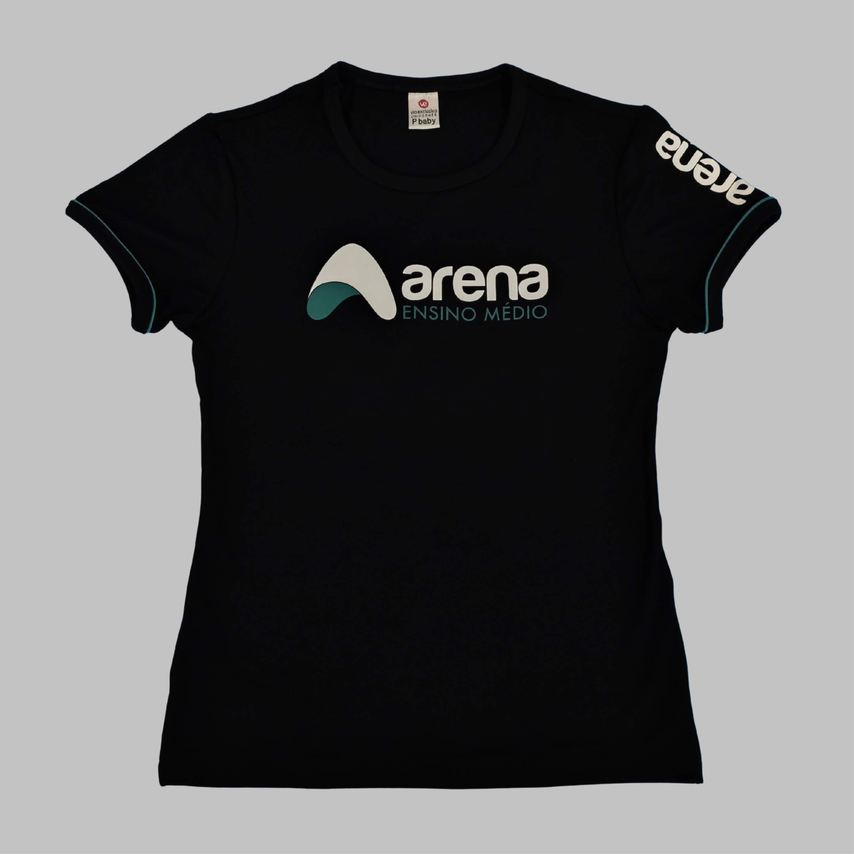 Arena Ensino Médio Baby-look viscolycra preta