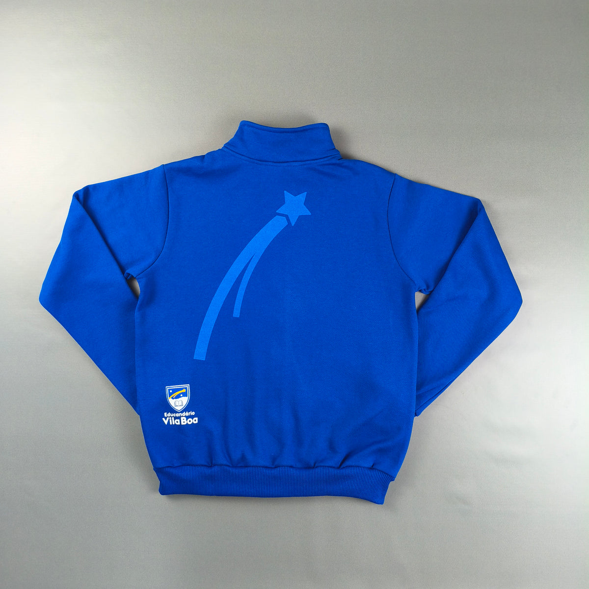 Vila Boa Moletom aberto azul royal para 1ª e 2ª fase