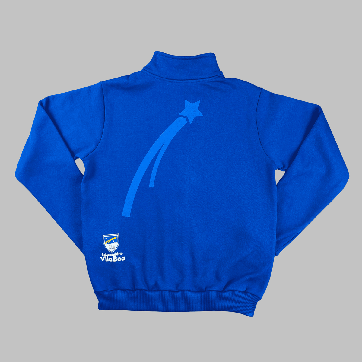 Vila Boa Moletom aberto azul royal para 1ª e 2ª fase