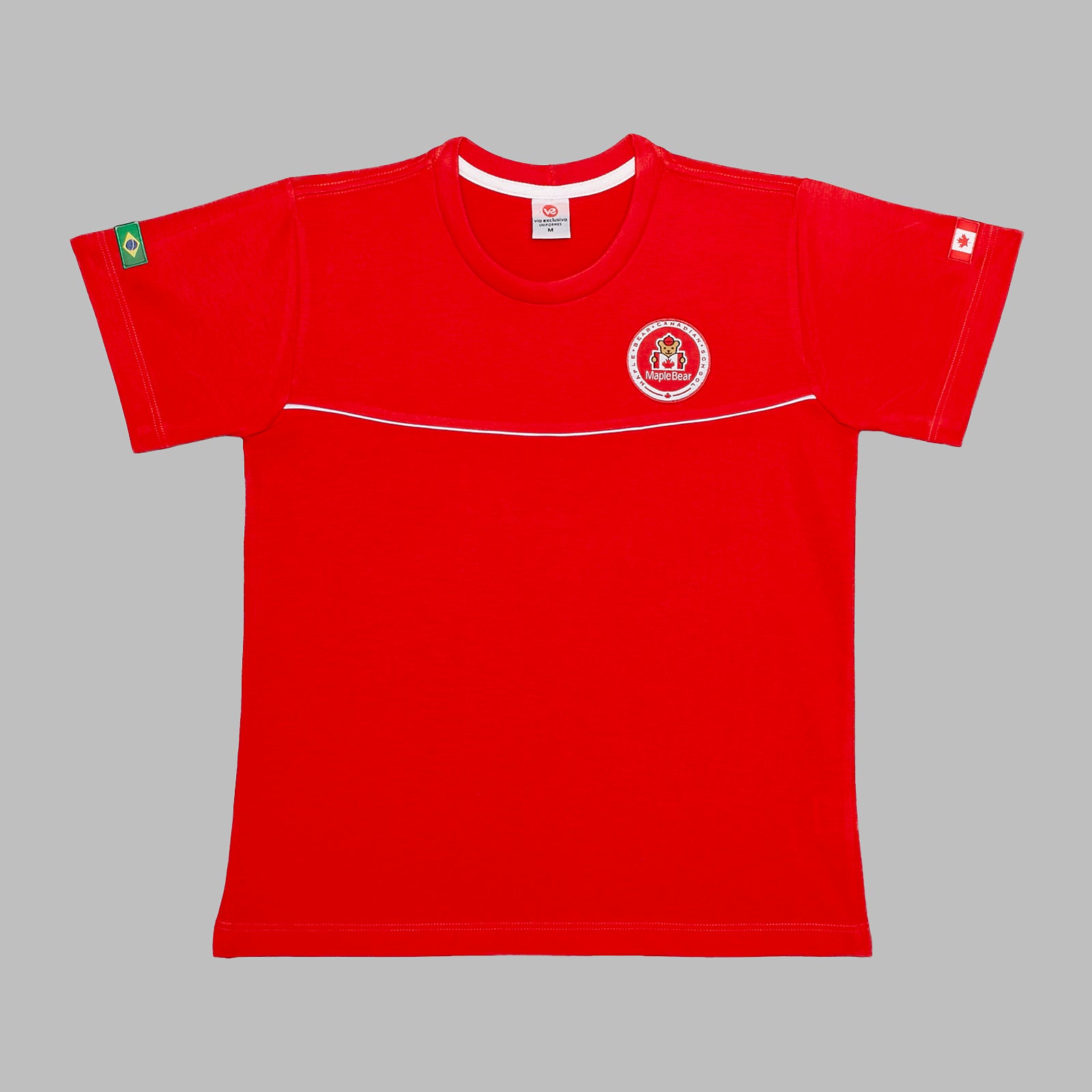 Maple Bear Camiseta pv vermelho Educação Infantil
