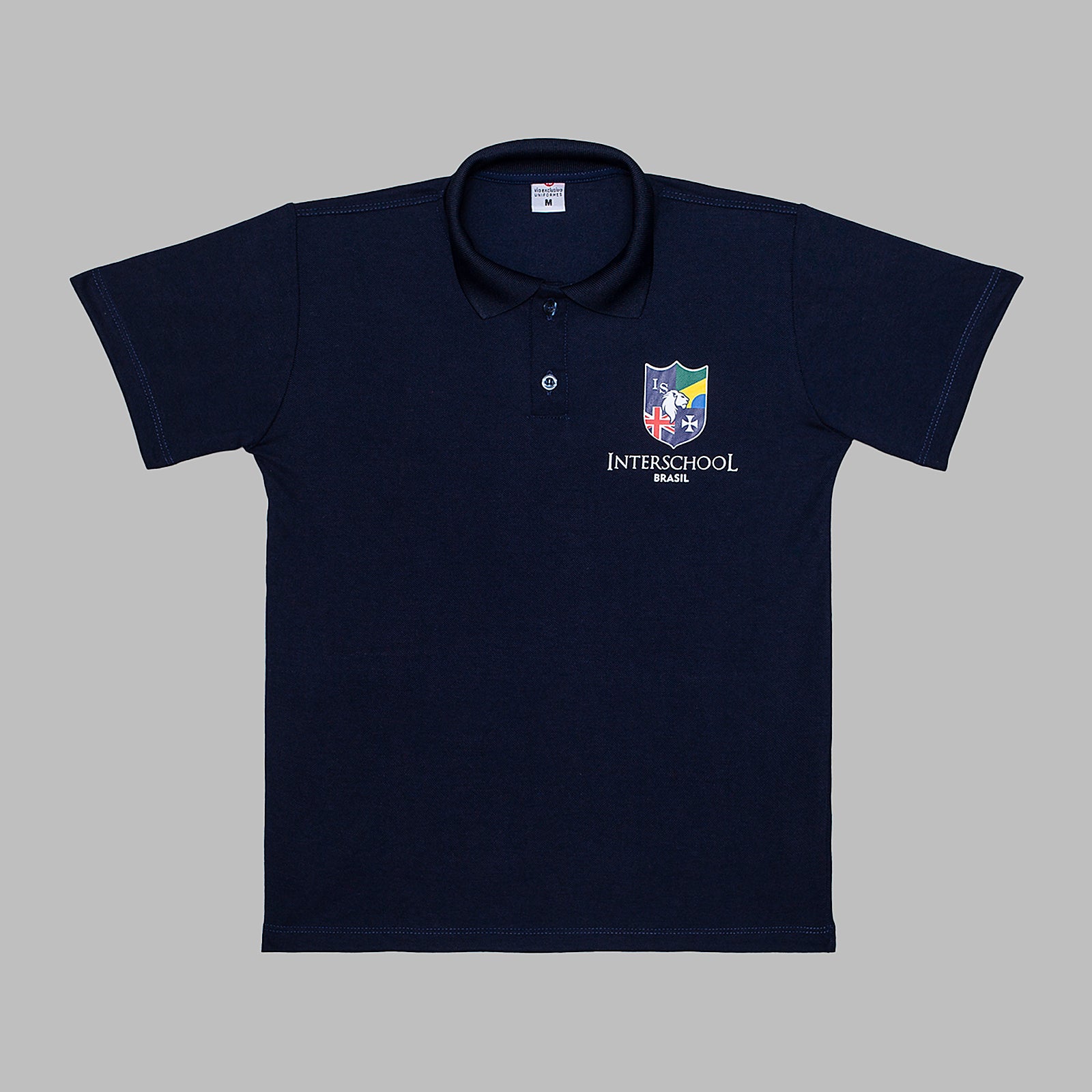 Interschool Camiseta gola polo piquet marinho