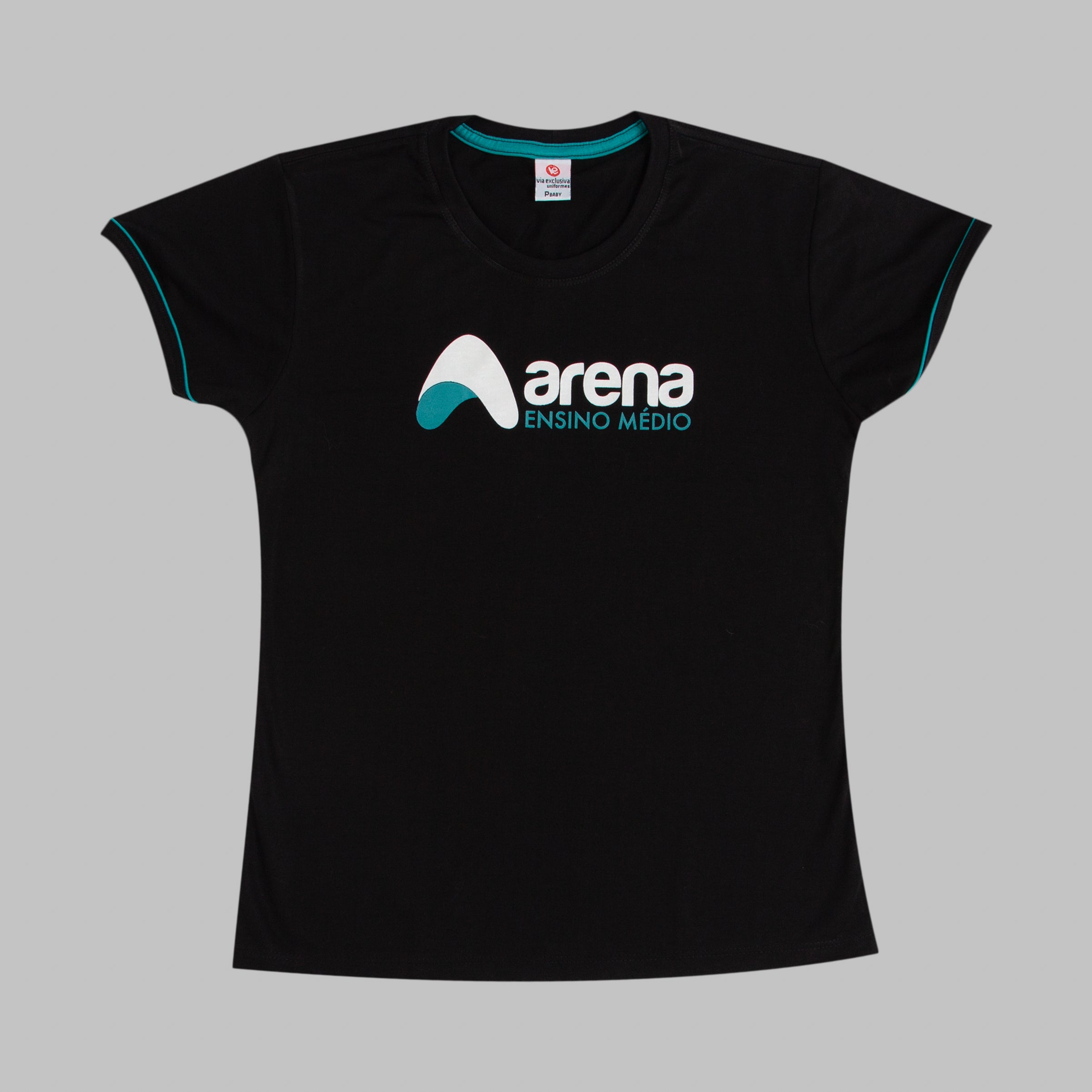 Arena Ensino Médio Baby-look pv preto