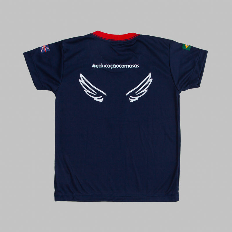 Interschool Camiseta dry marinho Educação Infantil