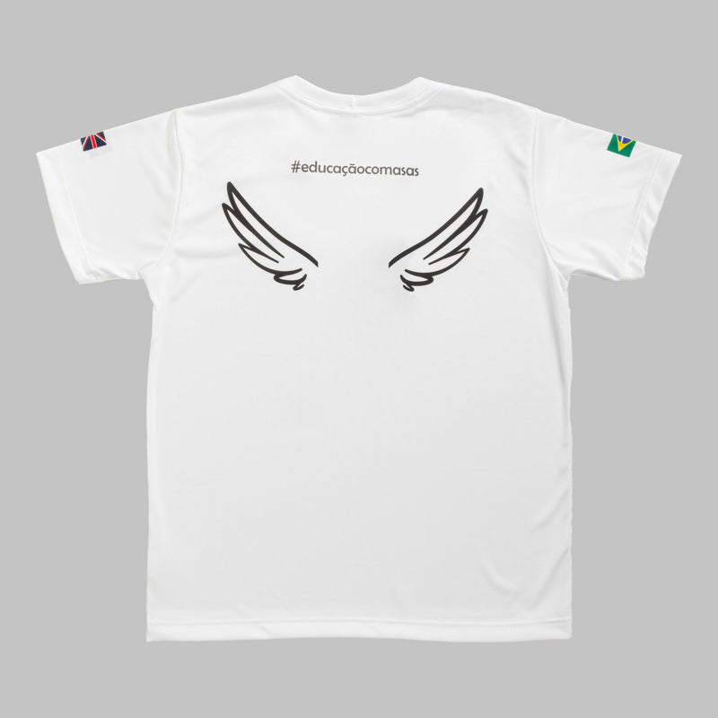 Interschool Camiseta dry branco Educação Infantil